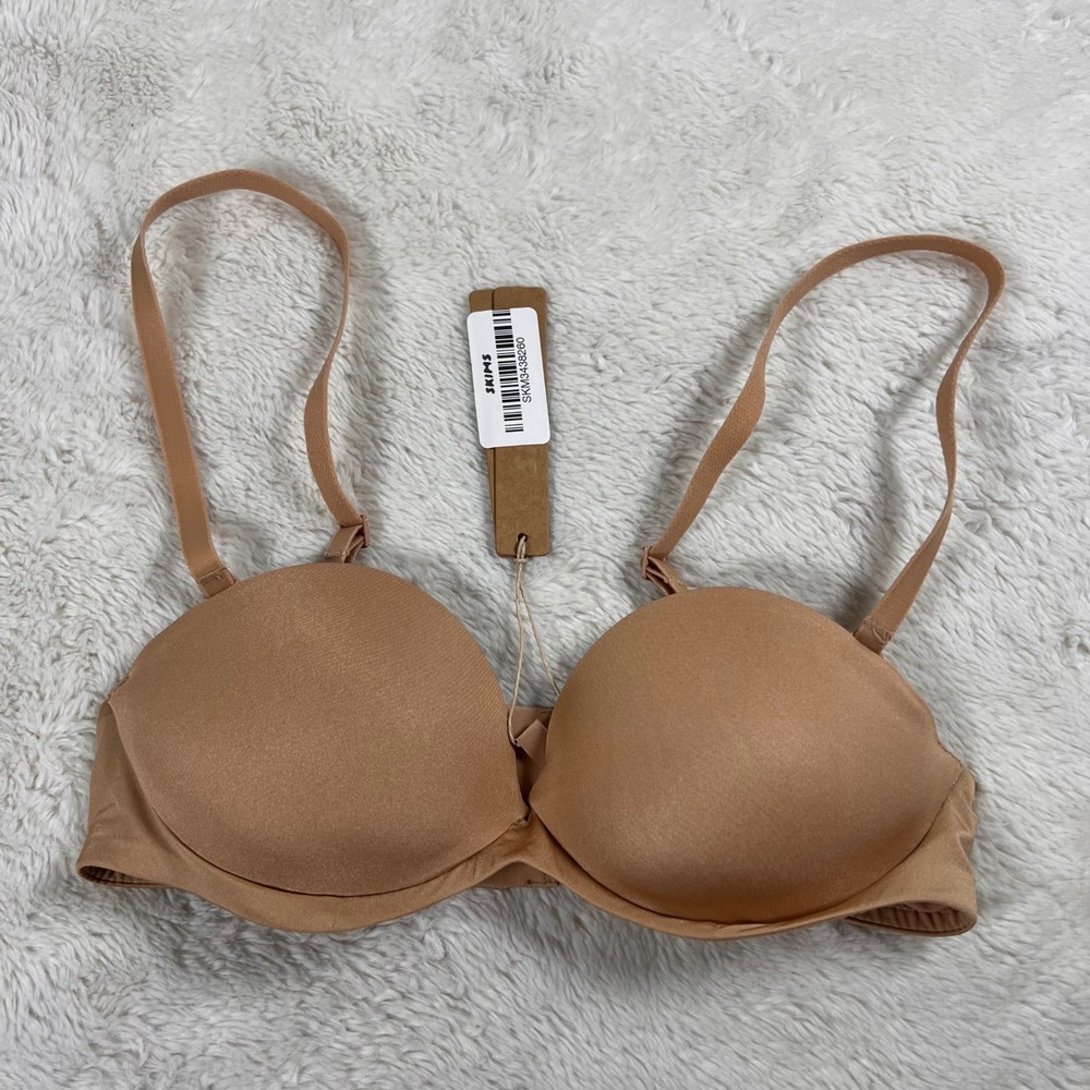 Skims Women's Ultimate Push-Up Strapless Bra Clay Tan BA-BAN-9056 Size 32A NWT